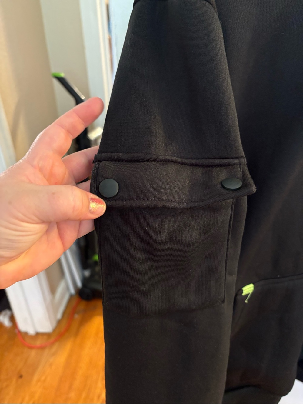 Carhartt Black Hoodie with Yellow Logo Detail - Picture 4 of 6